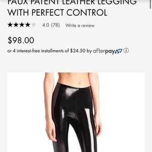 Commando faux patent leather leggings